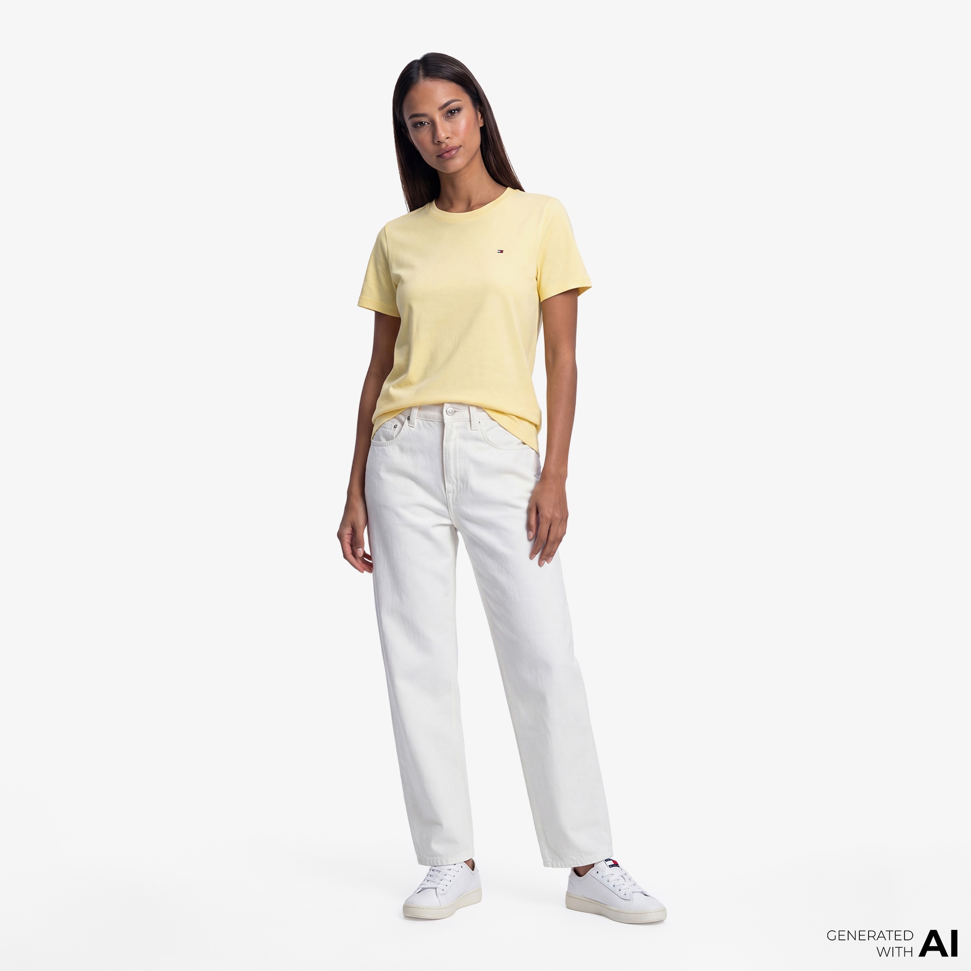 Tommy Hilfiger Cody Kadın Sarı T-Shirt