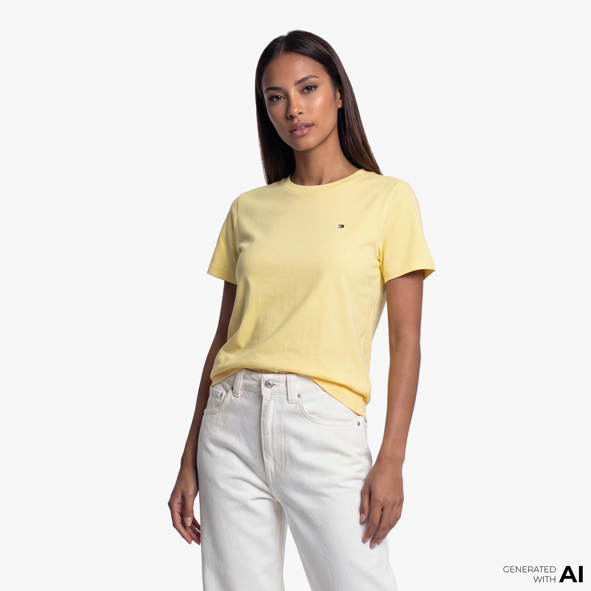 Tommy Hilfiger Cody Kadın Sarı T-Shirt