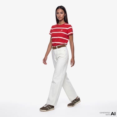  Tommy Hilfiger Ecru Kadın Mavi Jean