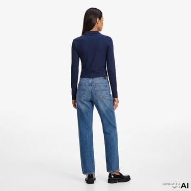  Tommy Hilfiger Modern Cody Kadın Lacivert Polo T-Shirt