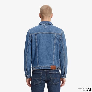  Tommy Hilfiger Authentic Wash Erkek Mavi Ceket