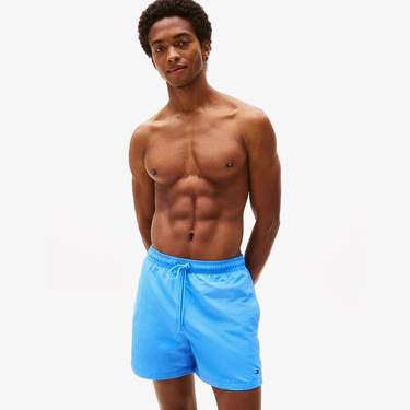  Tommy Hilfiger Essentials Erkek Mavi Deniz Şortu