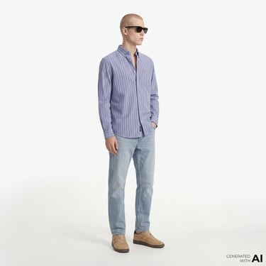  Tommy Hilfiger Visual Wash Erkek Lacivert Jean