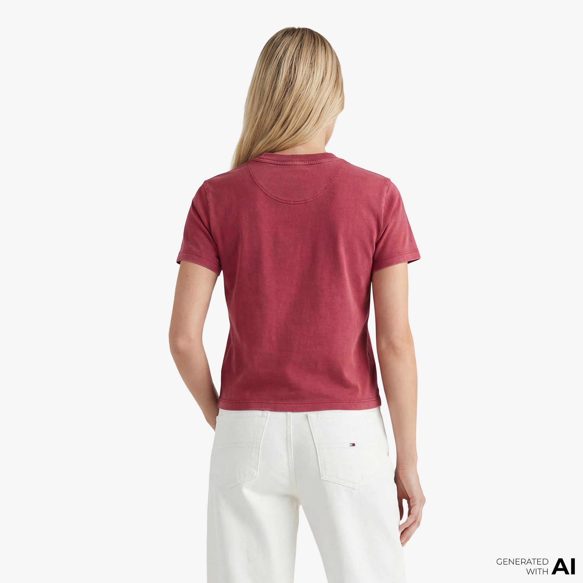 Tommy Hilfiger Varsity Prep Kadın Pembe T-Shirt