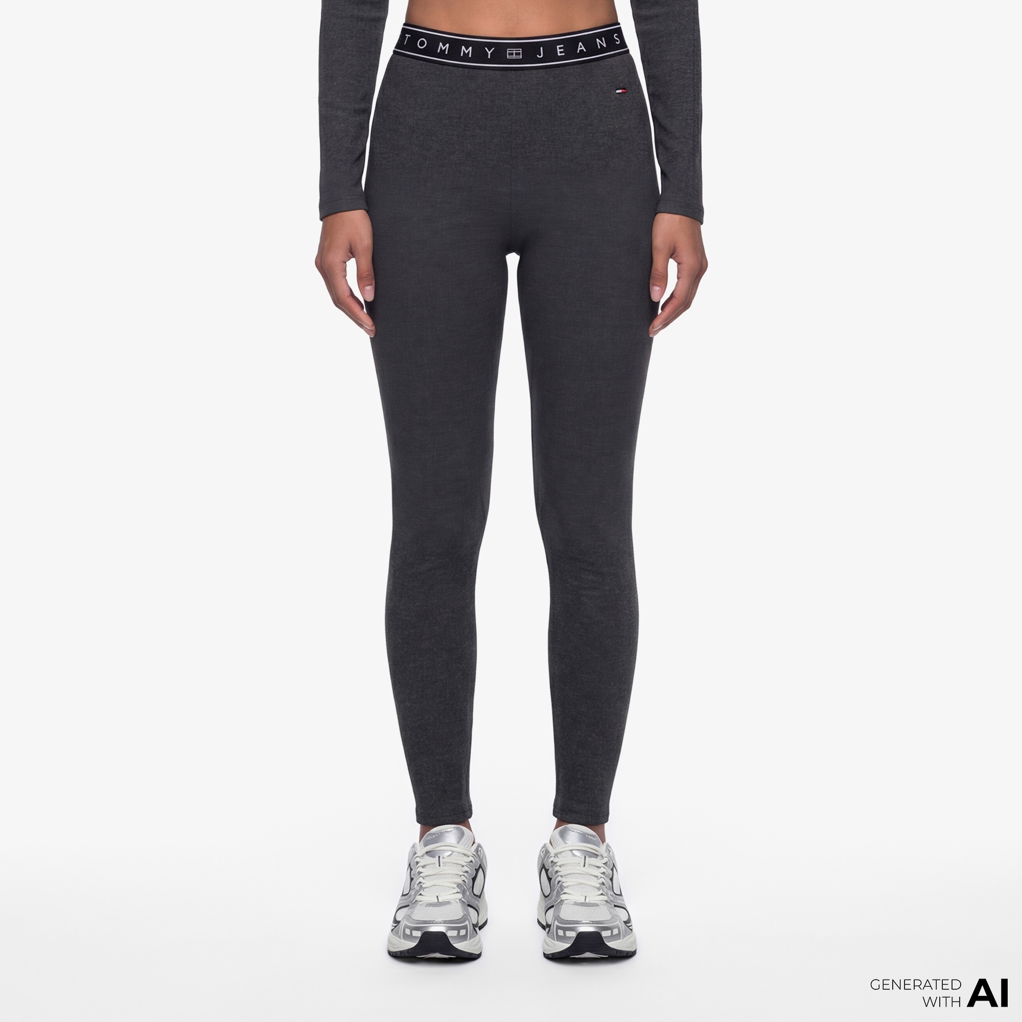 Tommy Hilfiger D3 Kadın Gri Tayt