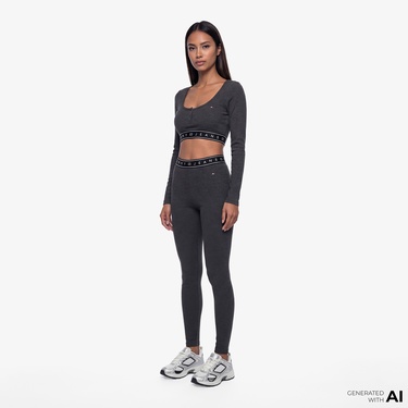  Tommy Hilfiger D3 Kadın Gri Tayt