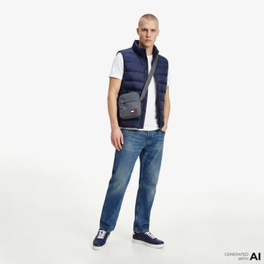  Tommy Hilfiger Light Down Erkek Lacivert Yelek