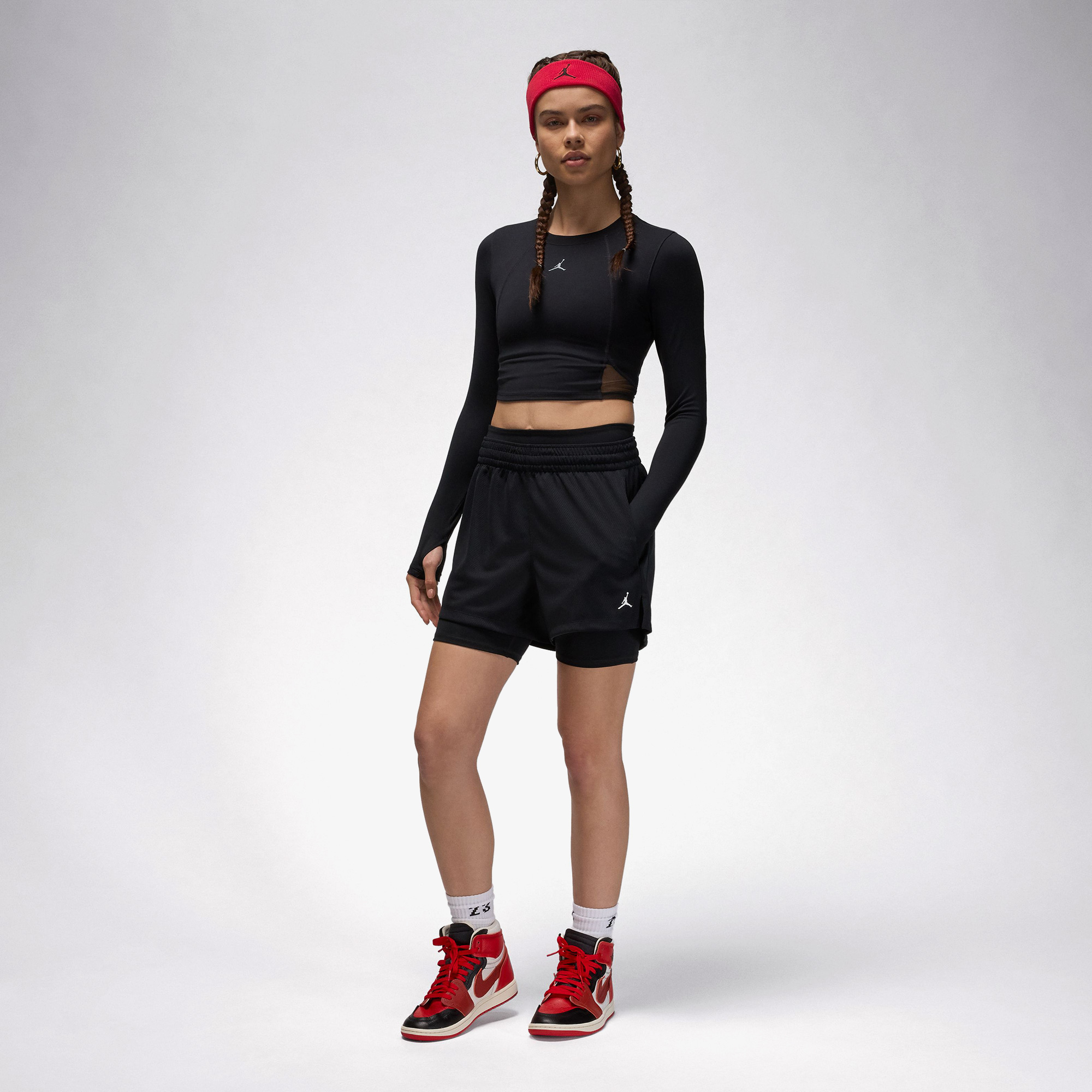  Jordan Sport Mesh Kadın Siyah Şort