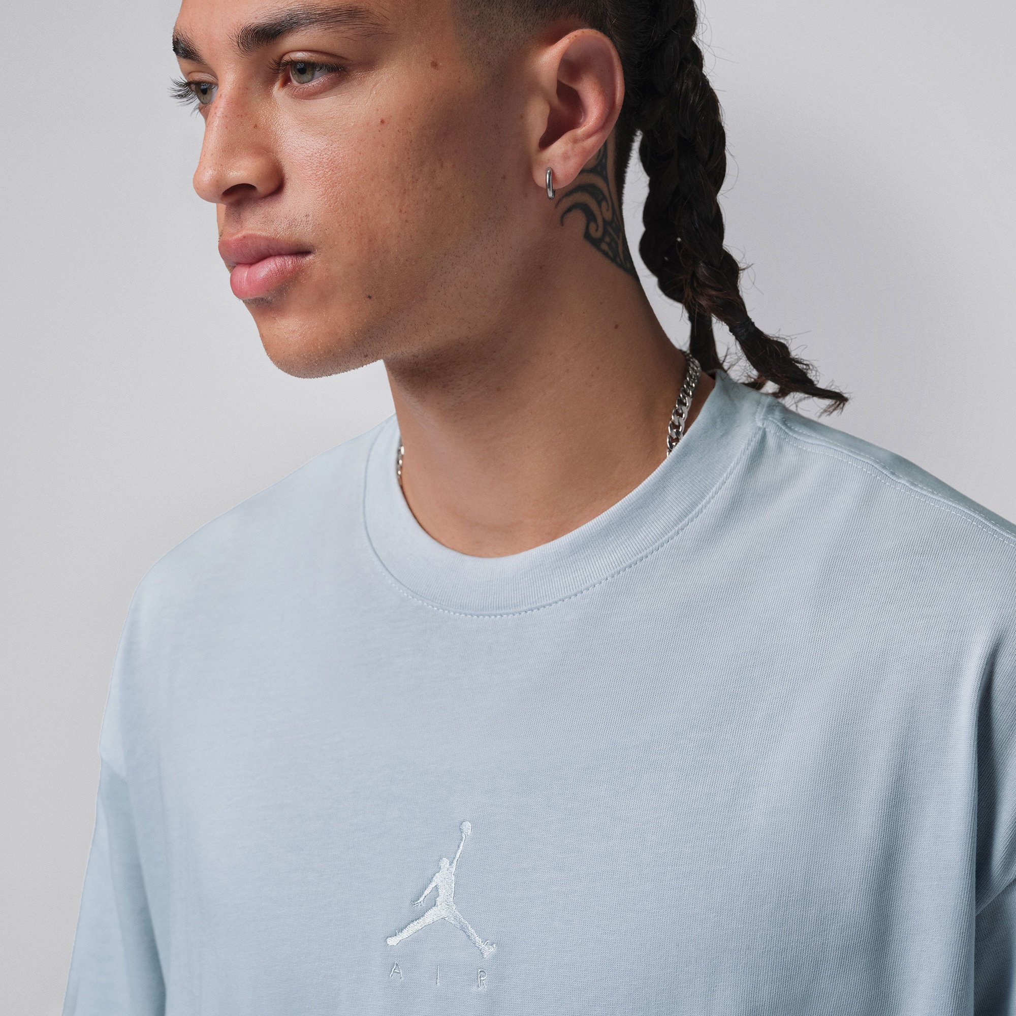 Jordan Flight Essentials Erkek Mavi T-Shirt