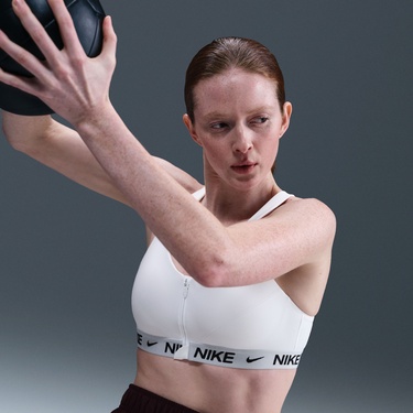  Nike Indy High Support Kadın Beyaz Bra
