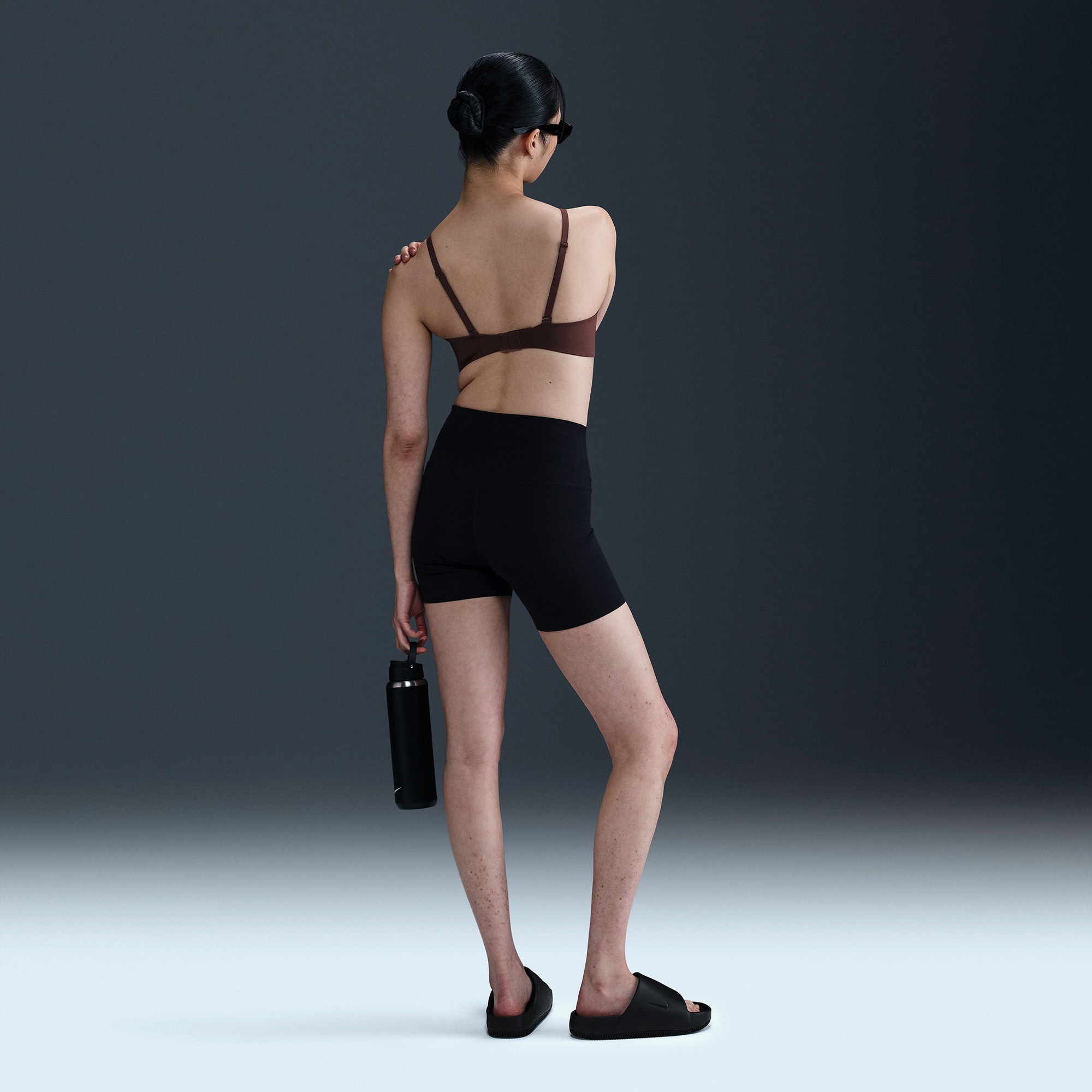 Nike Alate Minimalist Kadın Kahverengi Bra