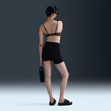  Nike Alate Minimalist Kadın Kahverengi Bra