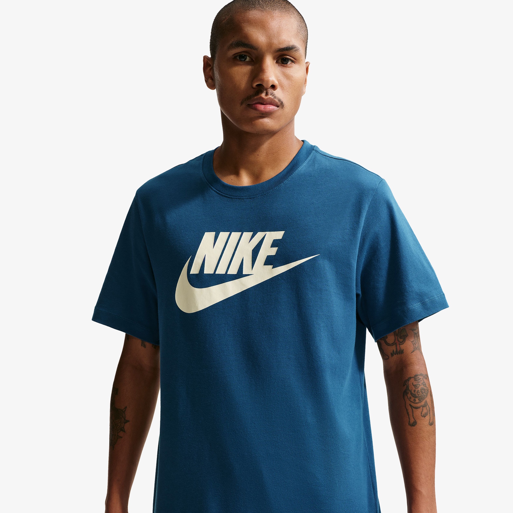 Nike Sportswear Icon Futura Erkek Mavi T-Shirt