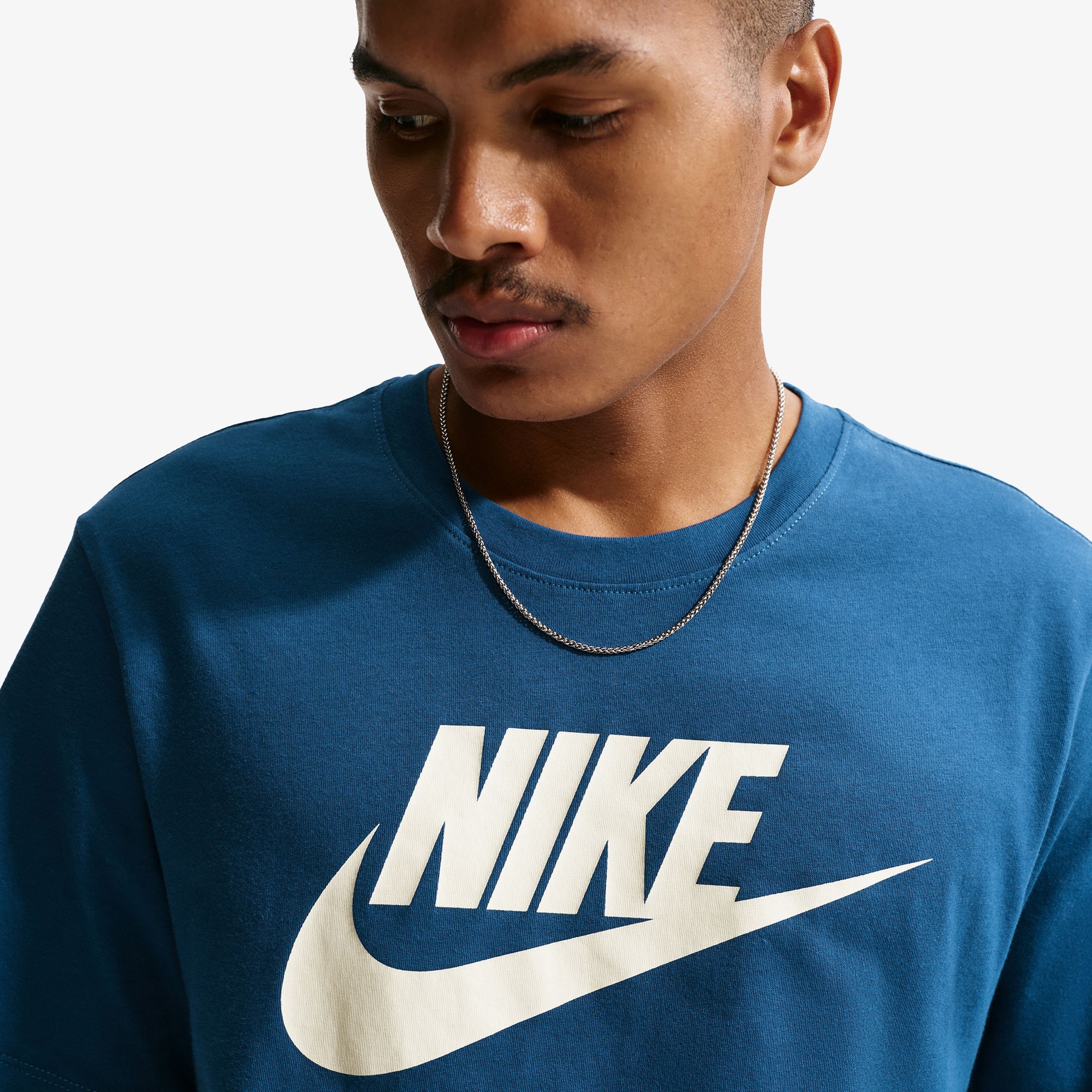 Nike Sportswear Icon Futura Erkek Mavi T-Shirt