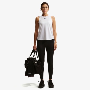  Nike One Classic Dri-Fit Kadın Beyaz Kolsuz T-Shirt