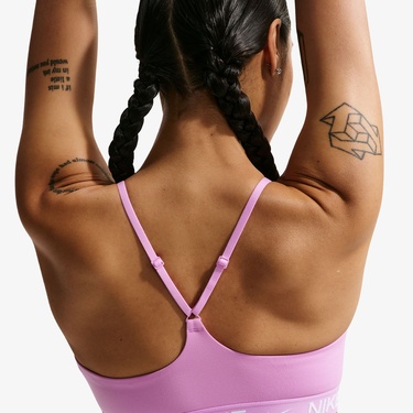  Nike Dri-Fit Indy Light Support Kadın Pembe Bra