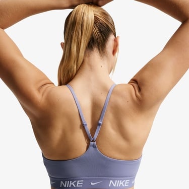  Nike Dri-Fit Indy Light Support Kadın Mor Bra