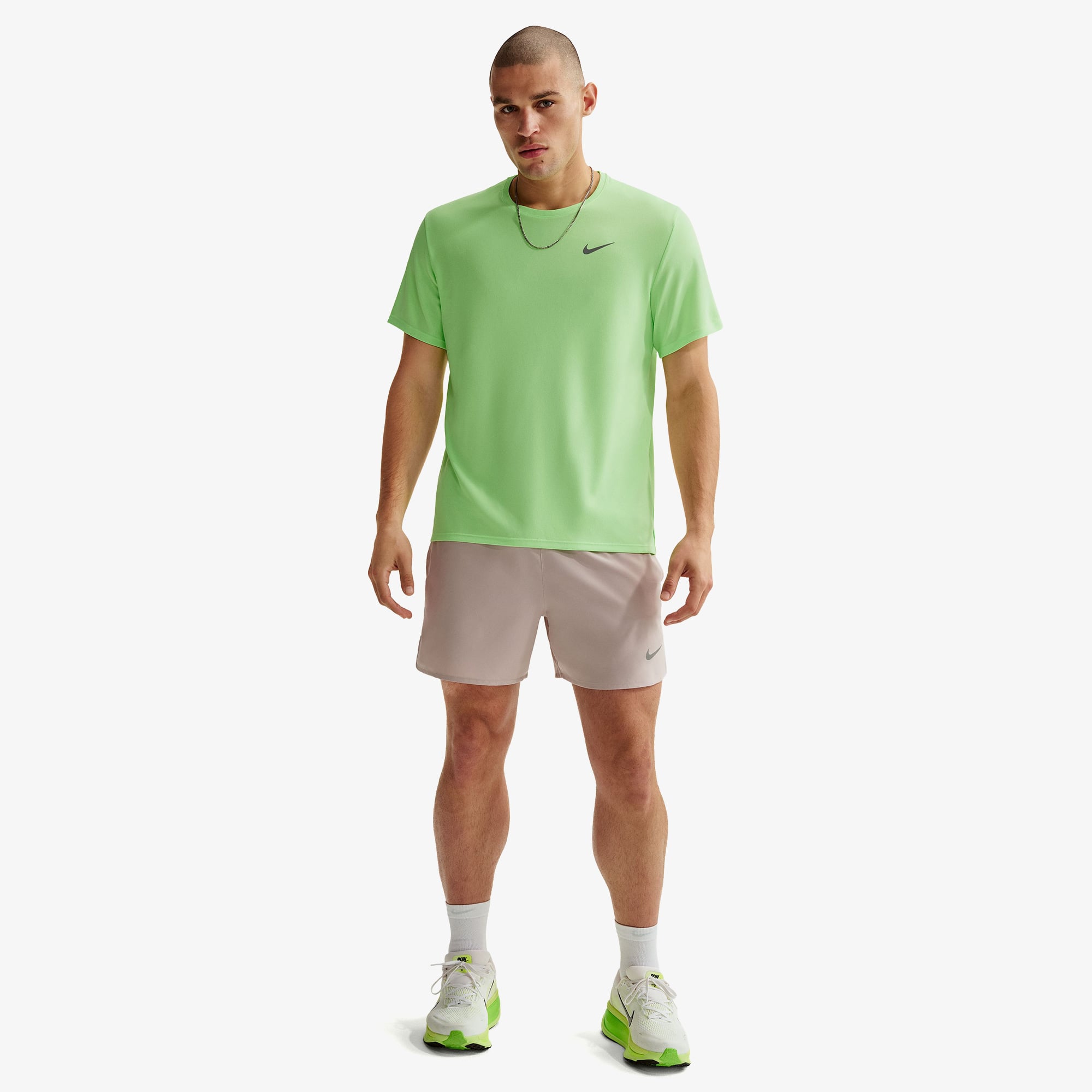 Nike Dri-Fit Miler Erkek Mavi T-Shirt