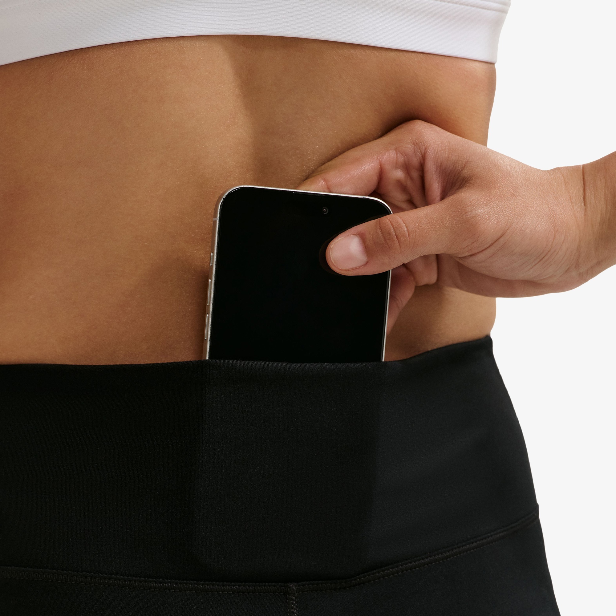 Nike Dri-Fit One Seamless Front Yüksek Belli Kadın Siyah Tayt