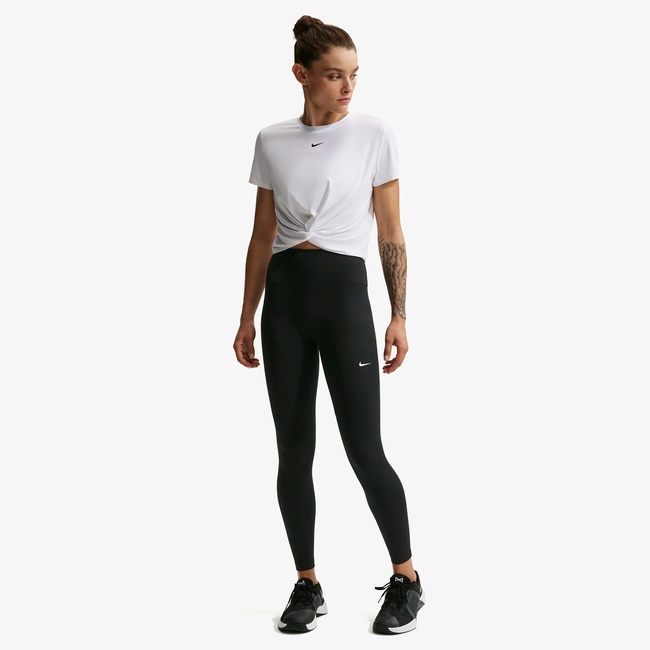  Nike Dri-Fit One Seamless Front Yüksek Belli Kadın Siyah Tayt