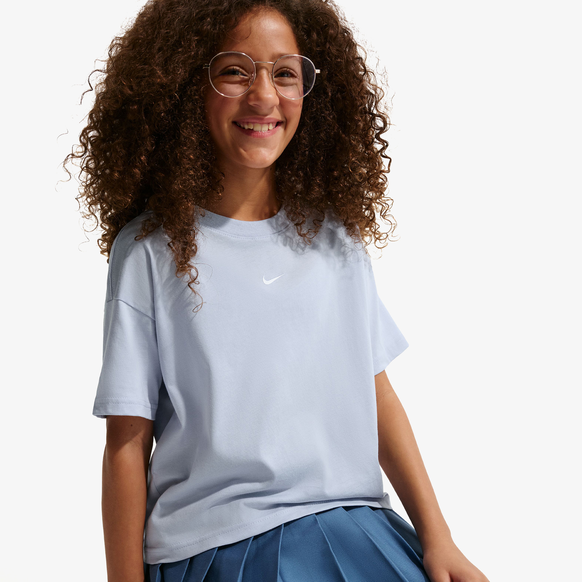 Nike Sportswear Essential Çocuk Mavi T-Shirt