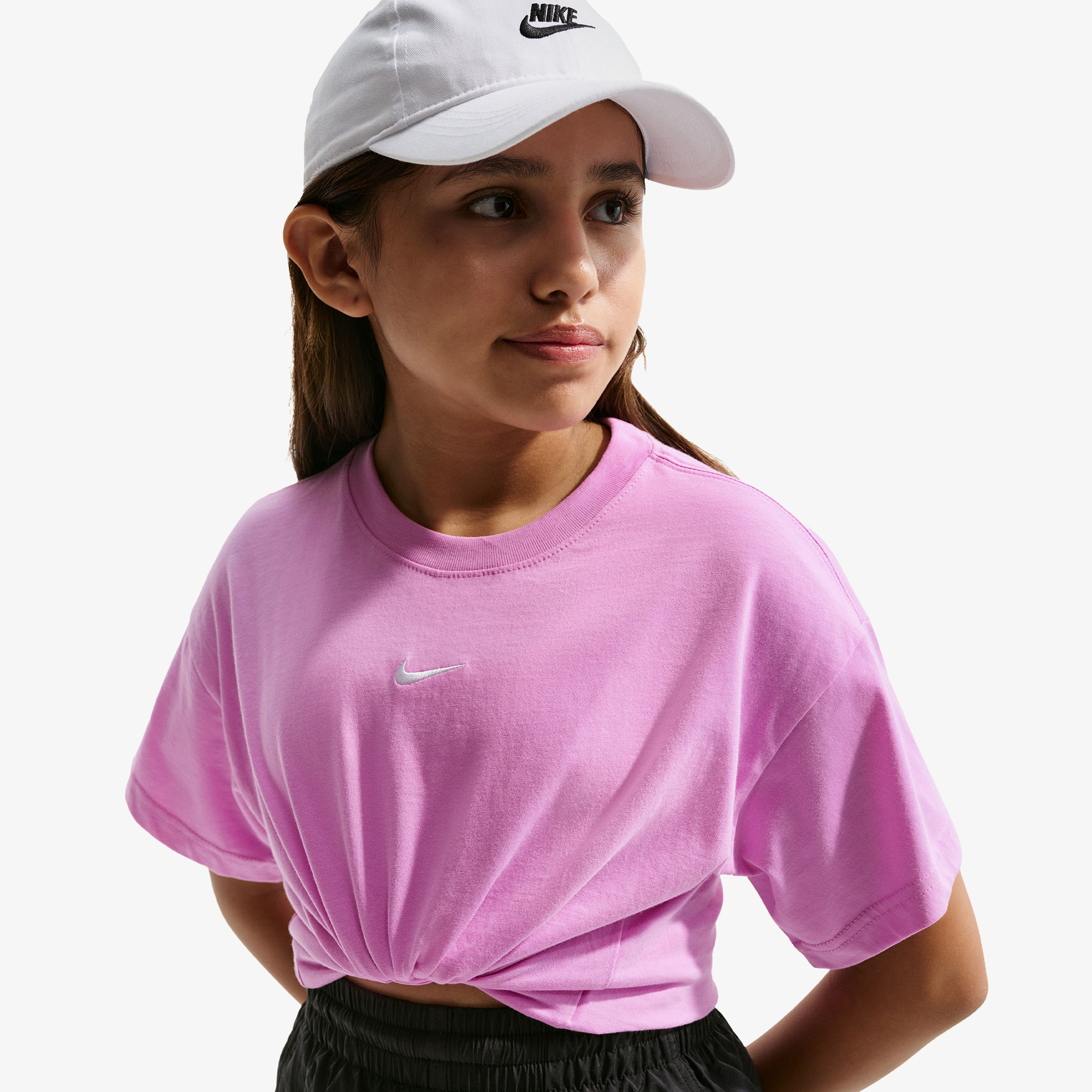 Nike Sportswear Essential Çocuk Pembe T-Shirt