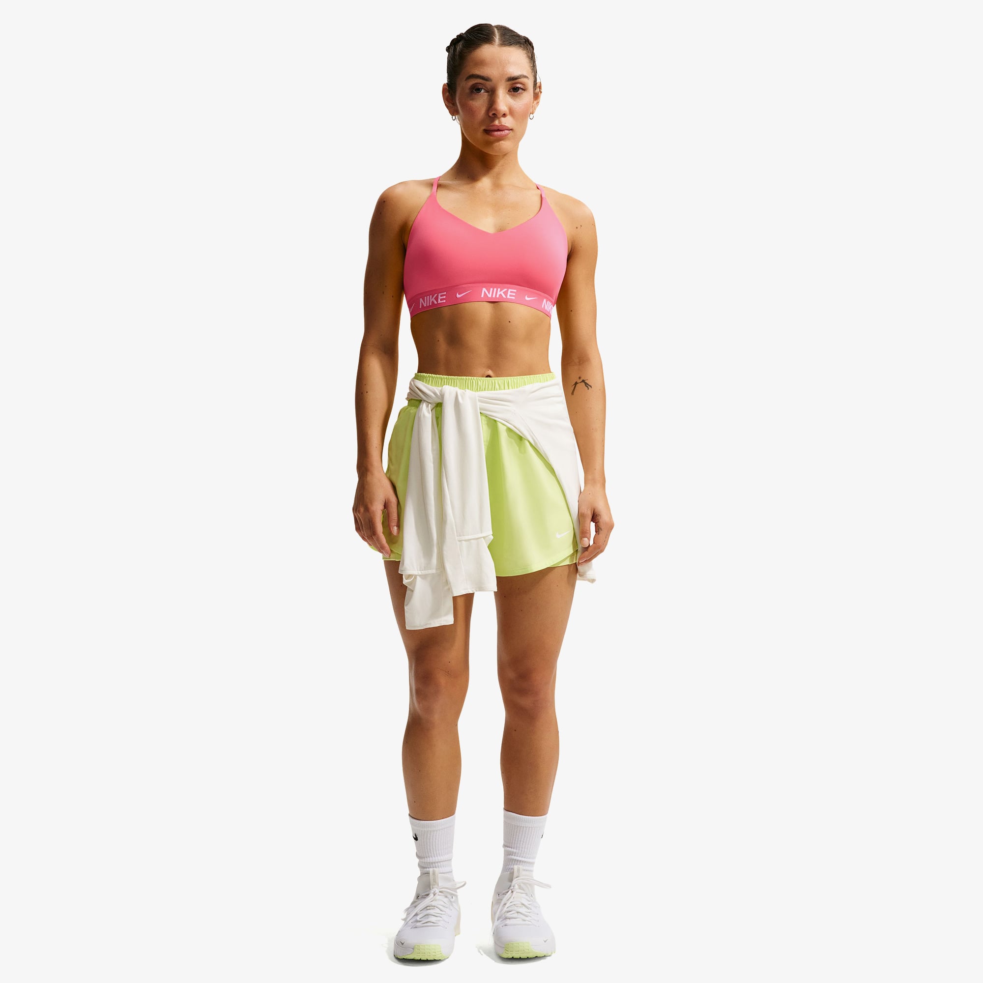  Nike Dri-Fit Indy Light Support Kadın Pembe Bra