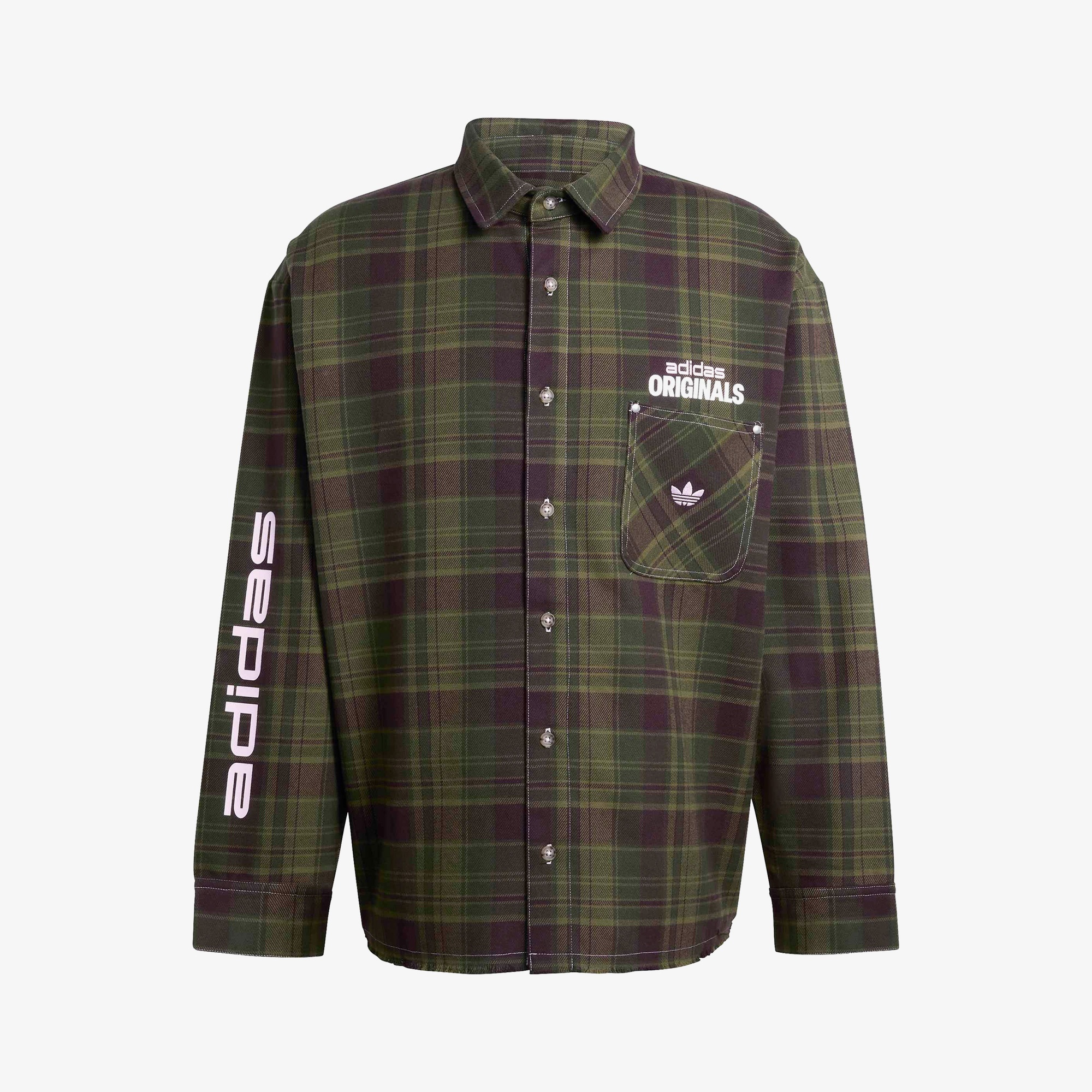 adidas Flannel Buttonup Erkek Yeşil Gömlek