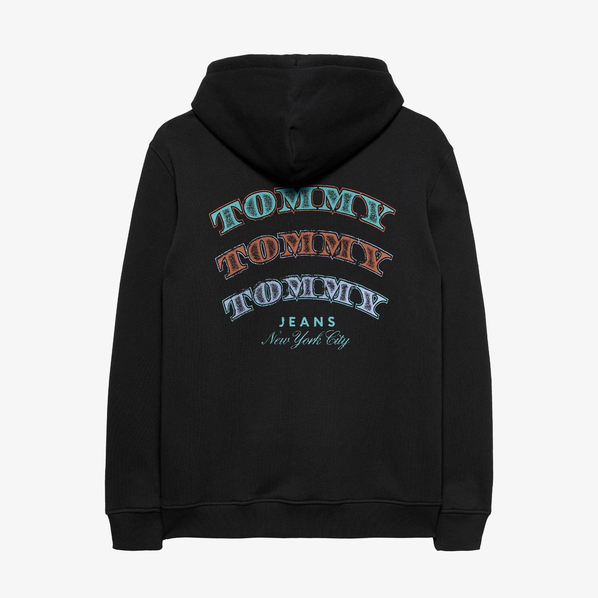 Tommy Hilfiger Jeans Reg Dollar Stack Erkek Siyah Sweatshirt