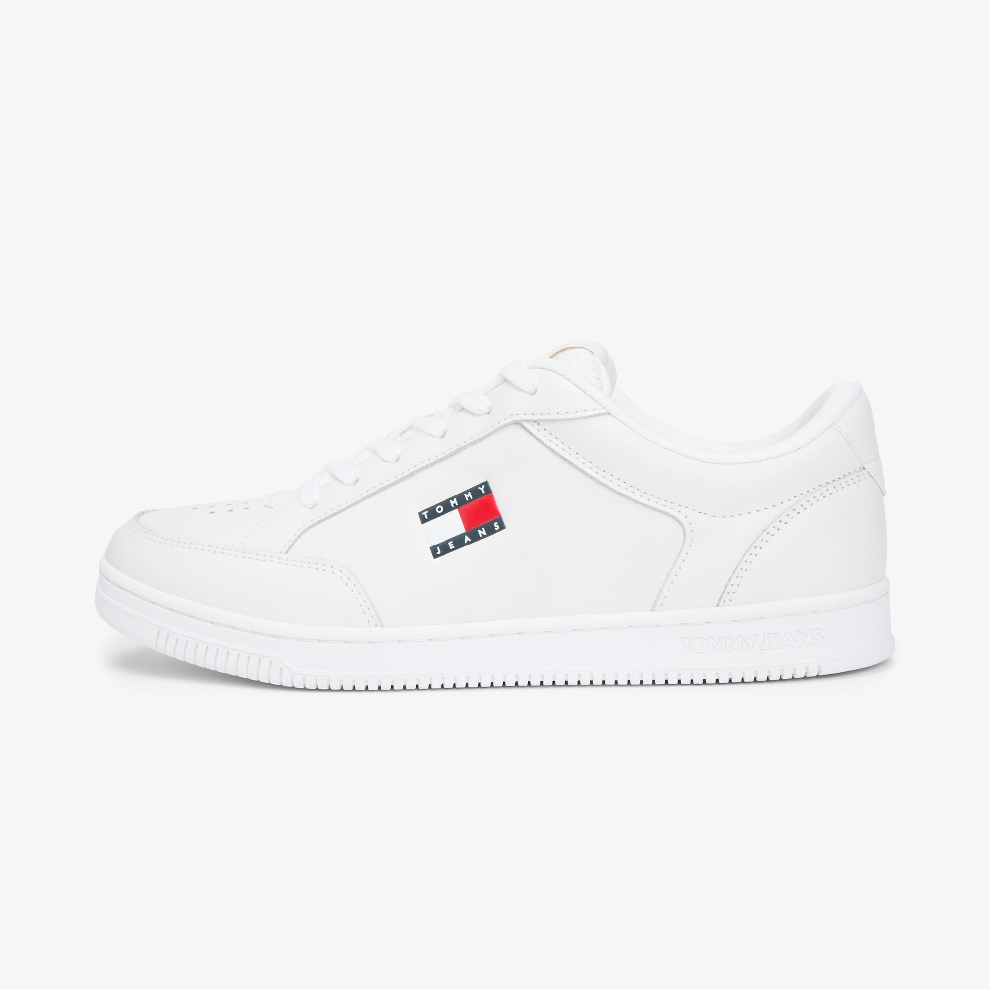 Tommy Hilfiger Jeans Cupsole Long Lace Leather Erkek Beyaz Spor Ayakkabı & Sneaker