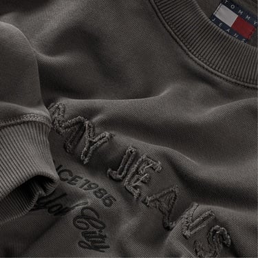  Tommy Hilfiger Jeans 90s Gmd New Classics Crew Erkek Siyah Sweatshirt