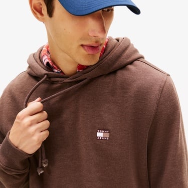  Tommy Hilfiger Jeans Reg Badge Erkek Kahverengi Sweatshirt