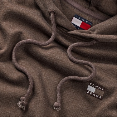  Tommy Hilfiger Jeans Reg Badge Erkek Kahverengi Sweatshirt