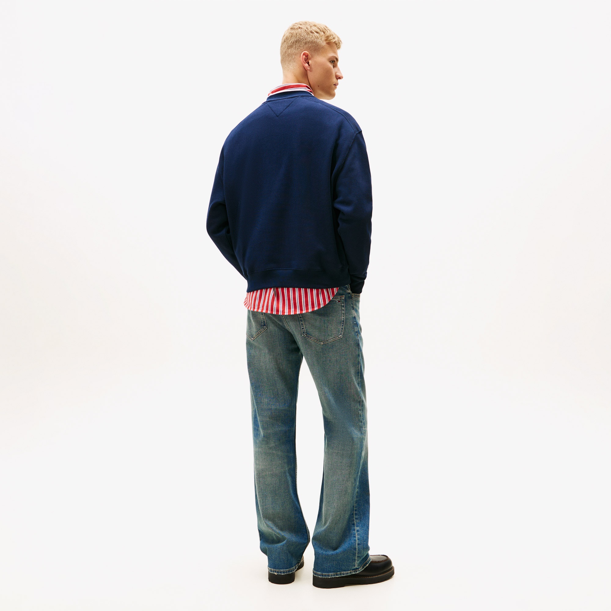 Tommy Hilfiger Dna Graphics Erkek Lacivert Sweatshirt