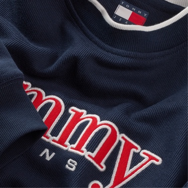  Tommy Hilfiger Dna Graphics Erkek Lacivert Sweatshirt