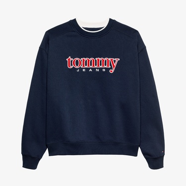  Tommy Hilfiger Dna Graphics Erkek Lacivert Sweatshirt