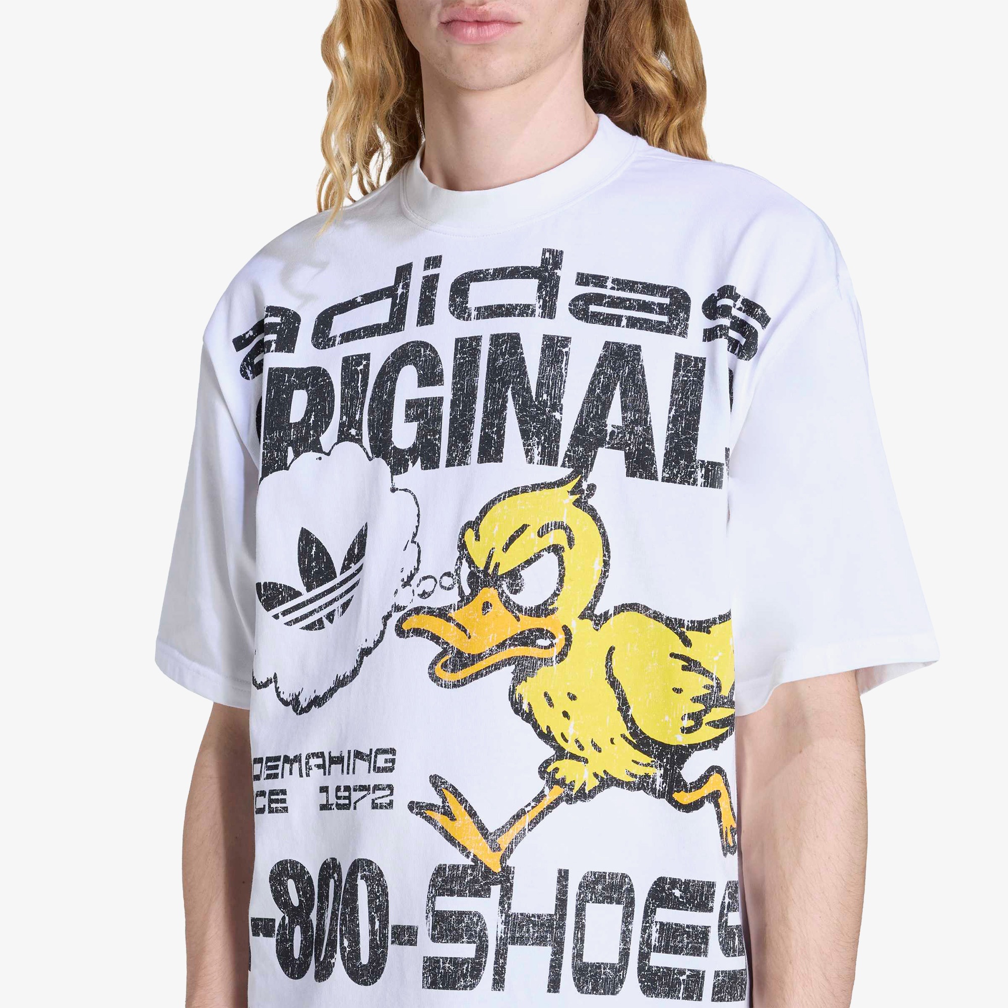 adidas Duck Gfx Erkek Beyaz T-Shirt