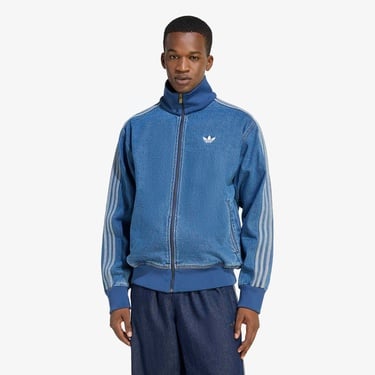  adidas Denim Firebird Erkek Mavi Ceket