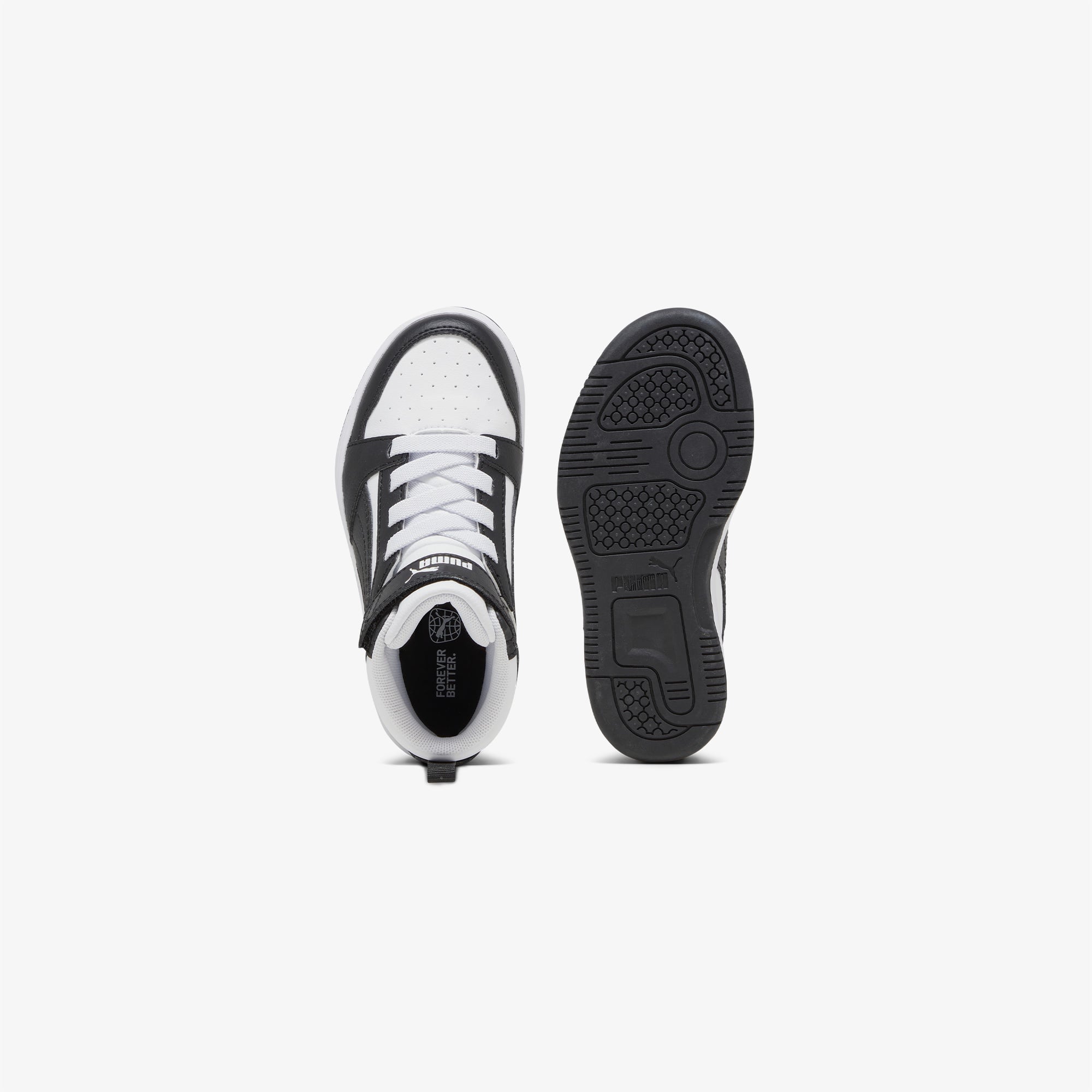 Puma Rebound V6 Mid Çocuk Siyah Spor Ayakkabı