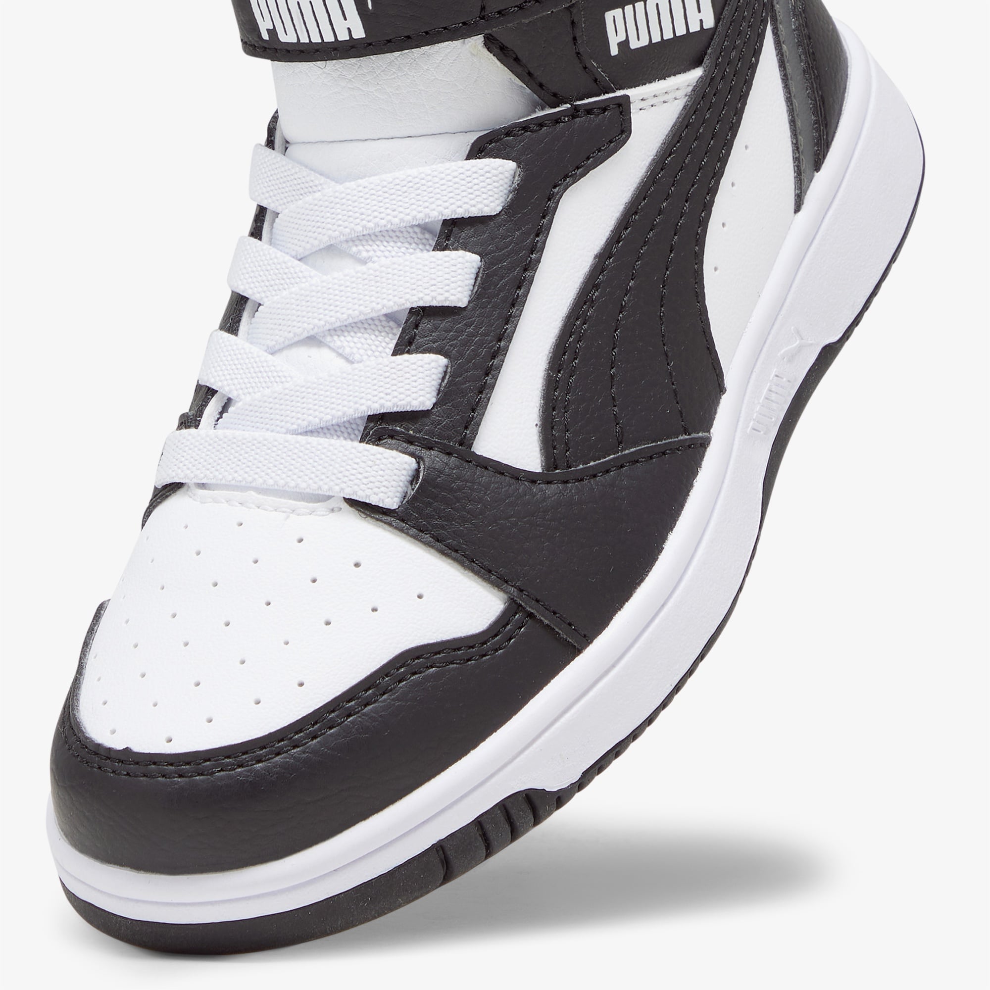 Puma Rebound V6 Mid Çocuk Siyah Spor Ayakkabı