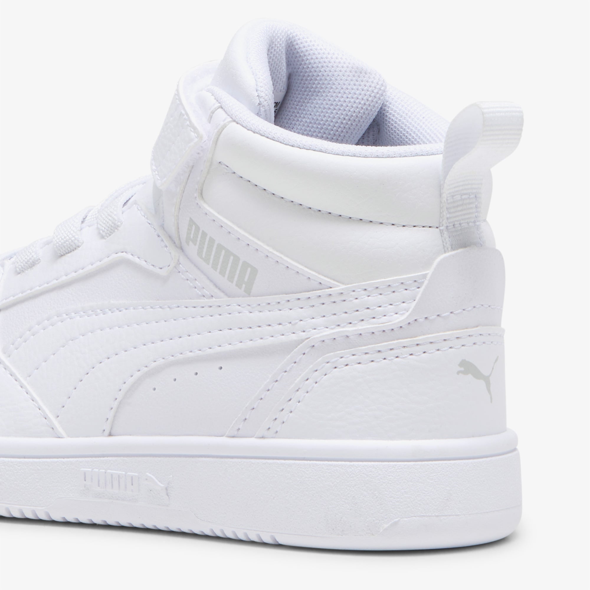 Puma Rebound V6 Mid Çocuk Beyaz Spor Ayakkabı