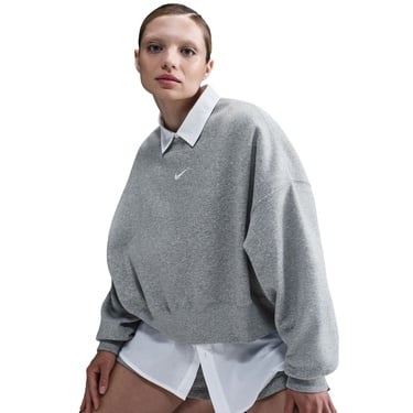  Nike Sportswear Phoenix Fleece Oversize Crew Kadın Gri Sweatshirt