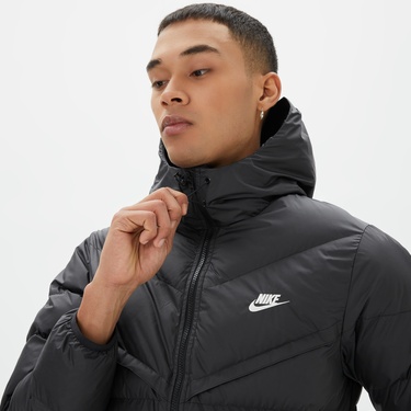  Nike Storm Fit Windrunner Hooded Erkek Siyah Mont