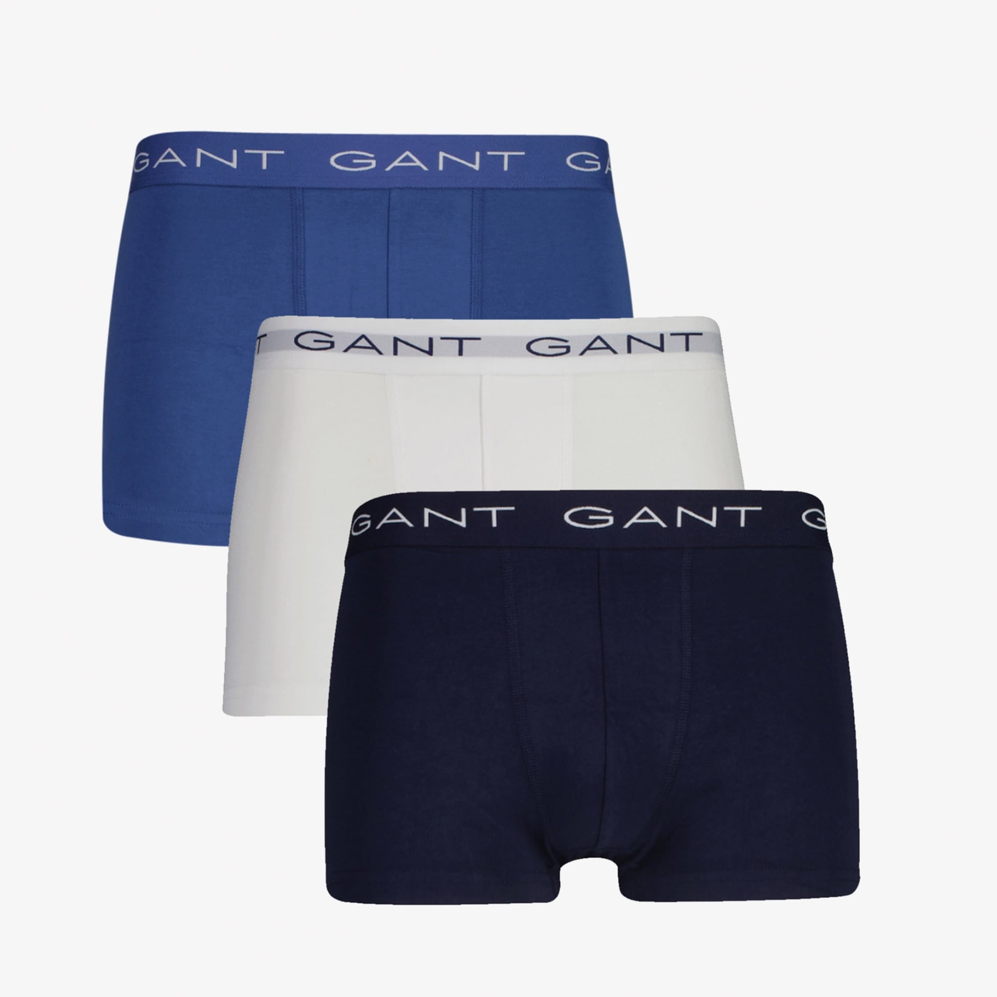 GANT Erkek Lacivert Slim Fit Logolu 3'lü Boxer