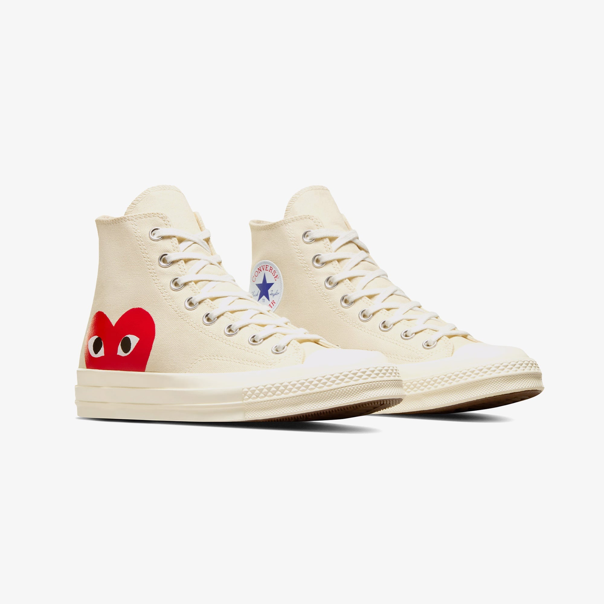 Converse X Comme Des Garçons Play Chuck 70 Unisex Krem Sneaker