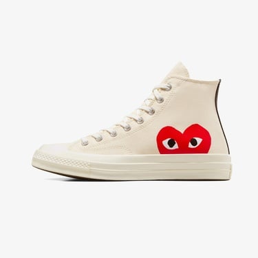  Converse X Comme Des Garçons Play Chuck 70 Unisex Krem Sneaker