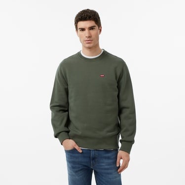  Levi's Core Crew Thyme Erkek Yeşil Sweatshirt