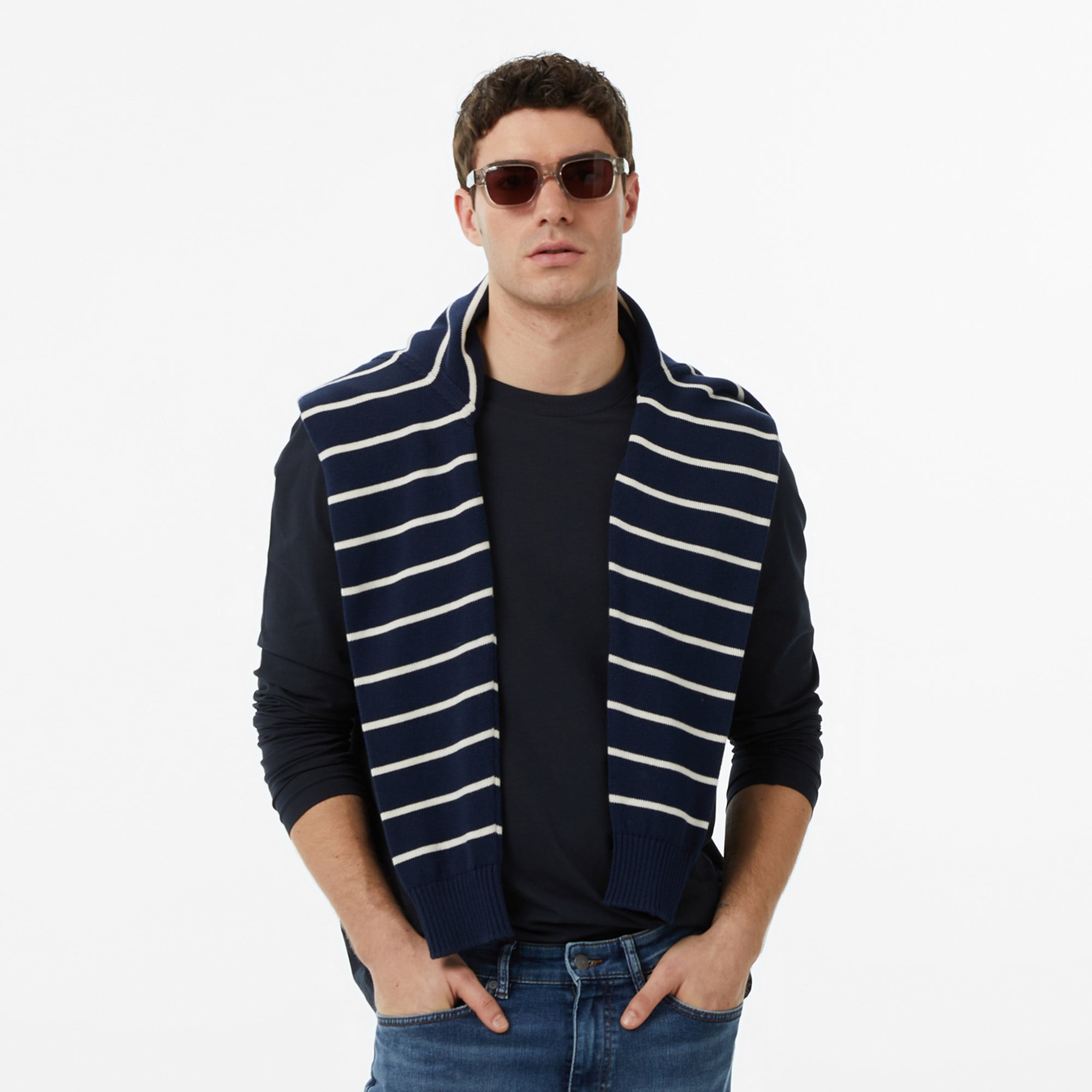  Boss Erkek Lacivert T-Shirt