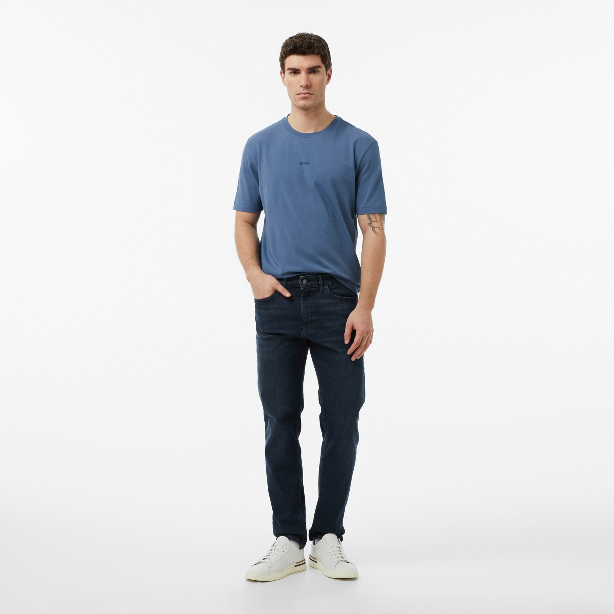 Boss Erkek Mavi T-Shirt