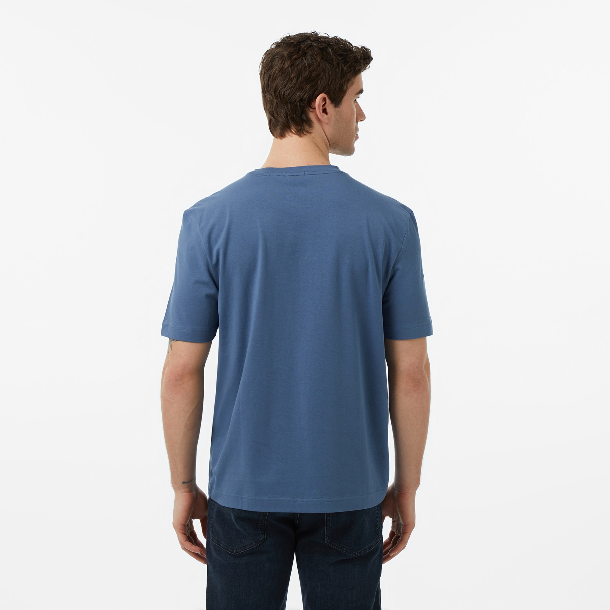 Boss Erkek Mavi T-Shirt